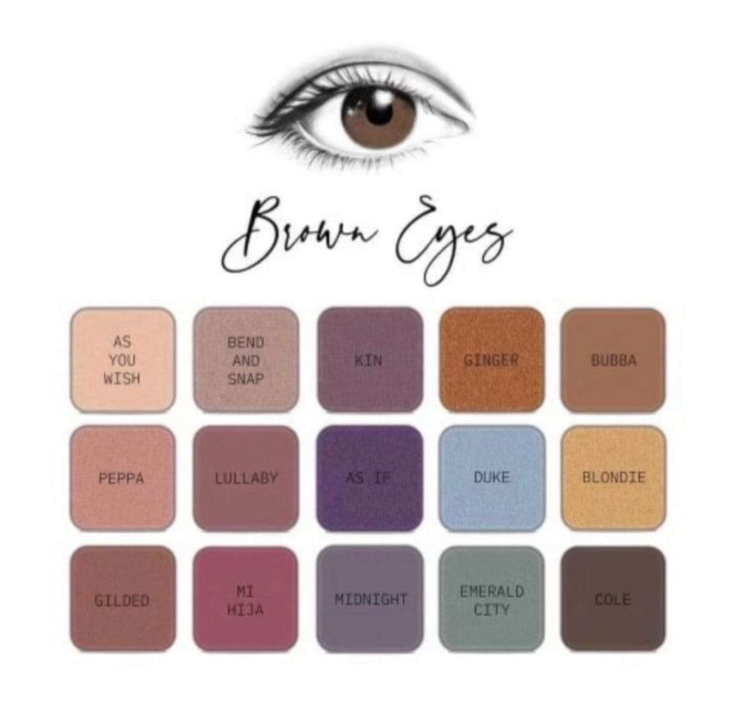 Seint eyeshadows for brown eyes