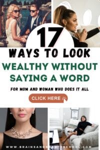 what makes a woman look wealthy